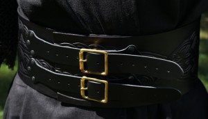 Breiter LARP Ledergürtel, Breiter LARP Ledergürtel, schwarz